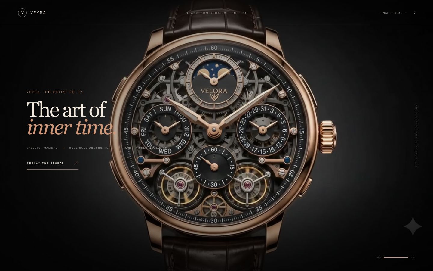 Veyra final chapter 'The art of inner time' with a replay control